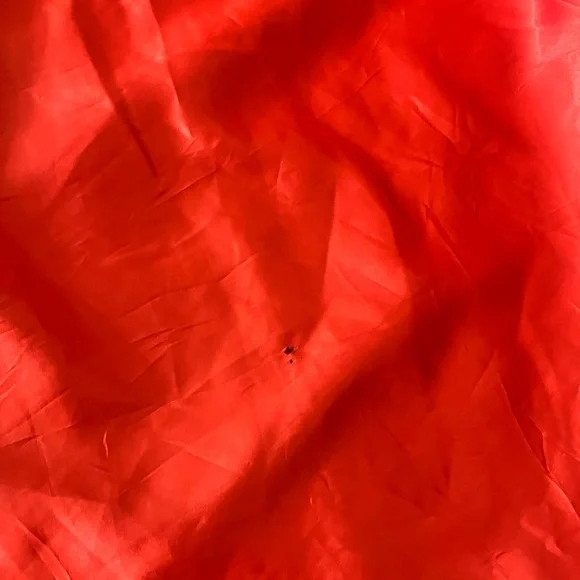 Lili Anne Red Wool mohair Swing Coat with Funnel Collar - Picture 14 of 15